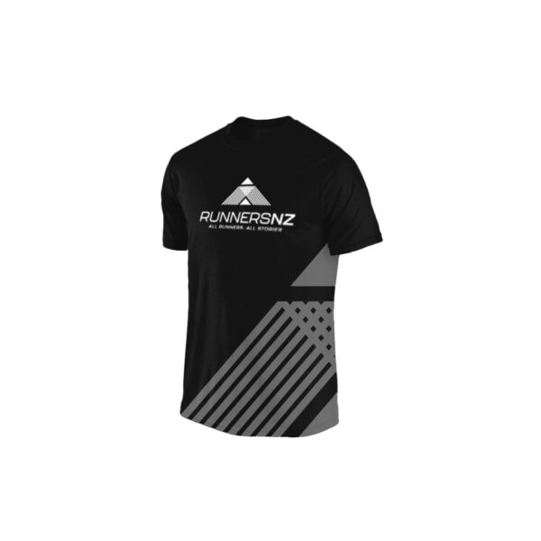 RunnersNZ Tech Tee #TeamBlack